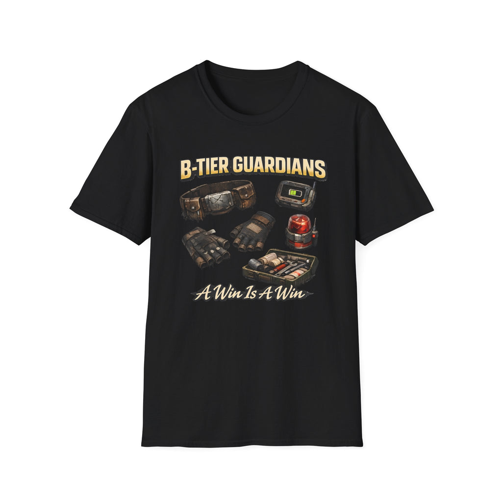B-Tier Guardians T-Shirt - Funny Gamer Loot & Comic Tee