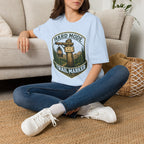 Hard Mode Trail Marker T-Shirt - Lantern Sign Graphic Tee