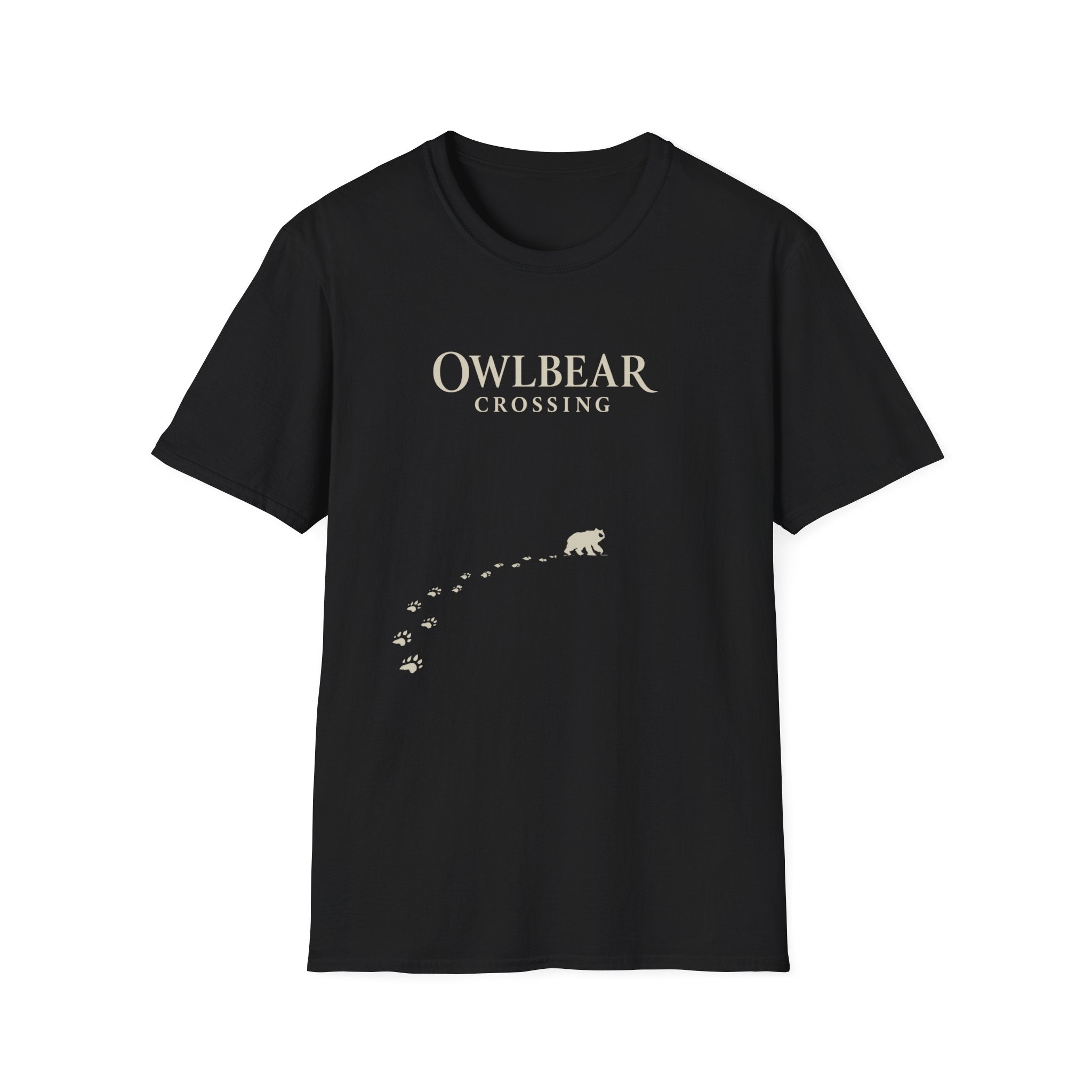 Owlbear Crossing T‑Shirt — Cute Fantasy Creature Graphic Tee