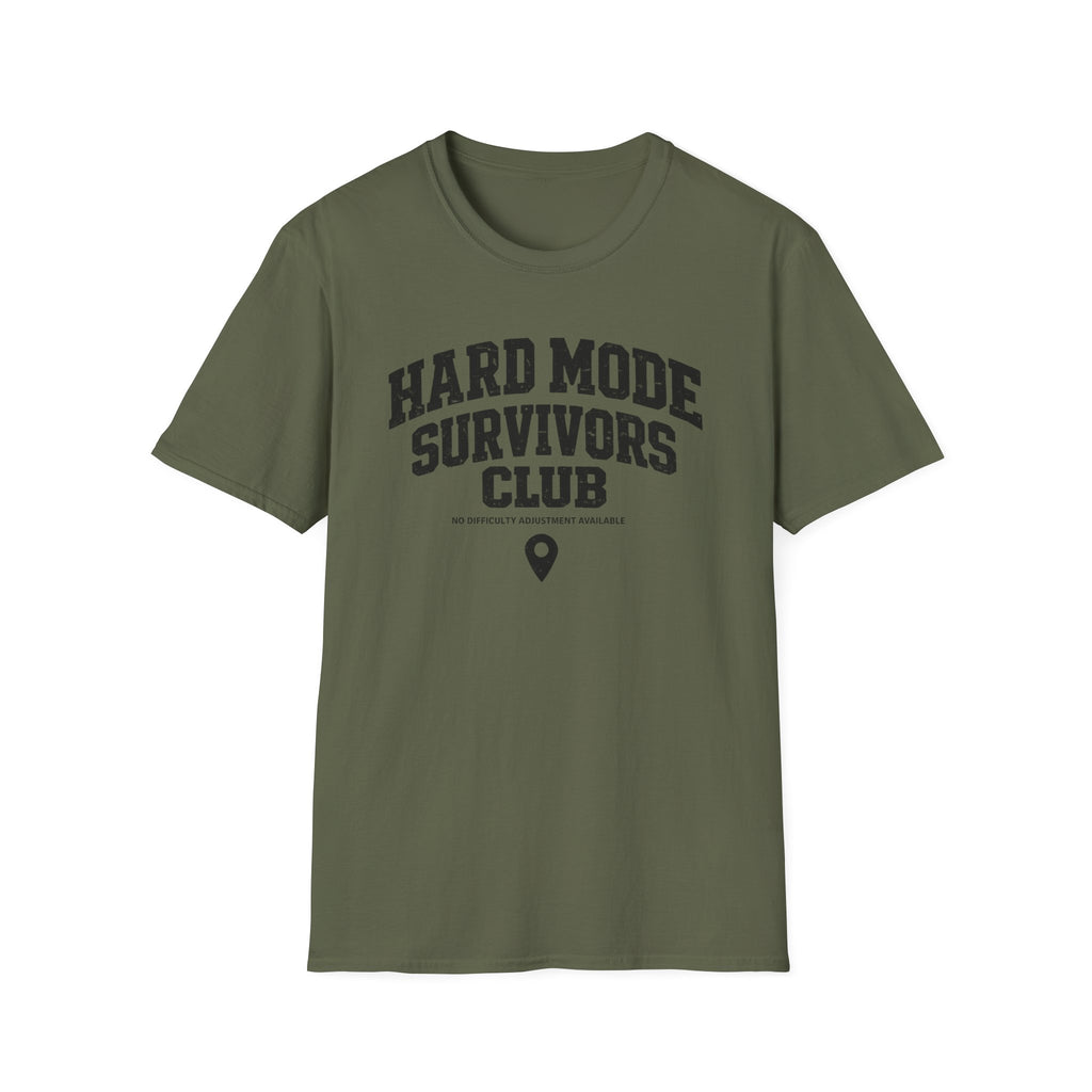 Hard Mode Survivors Club T-Shirt — Gamer Achievement Tee