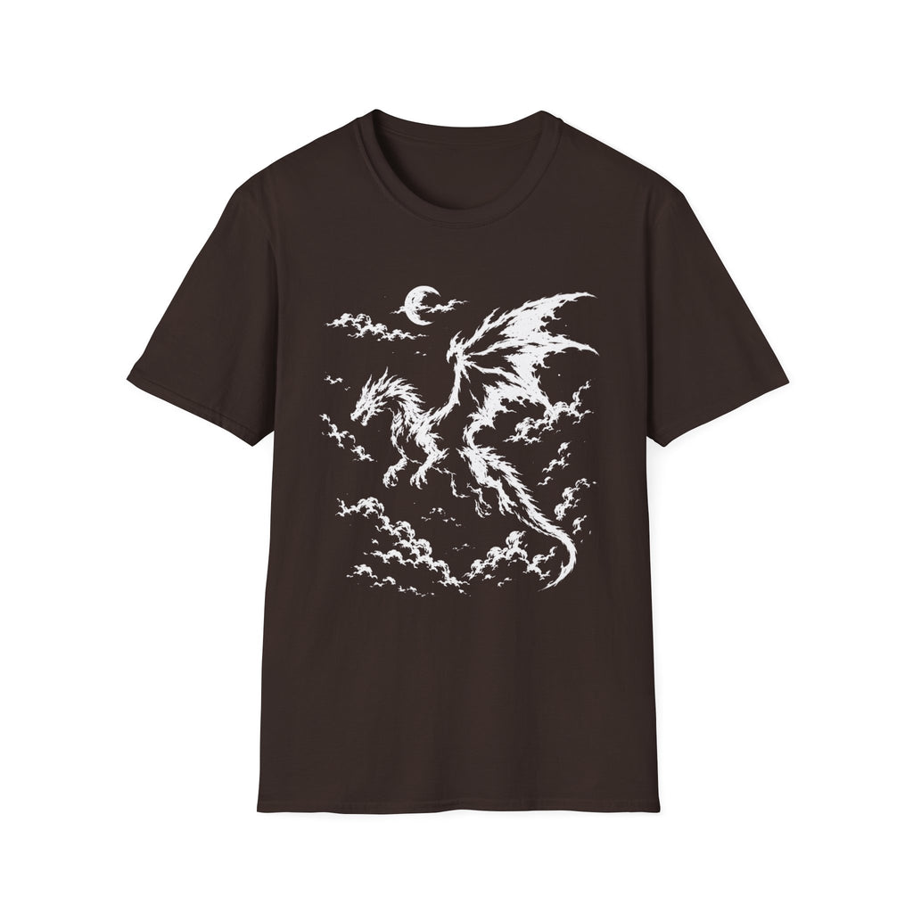 Night Sky Dragon Silhouette T-Shirt