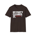 "My Party Cleared. We Had No Healer :|" Gamer RPG Victory T-Shirt