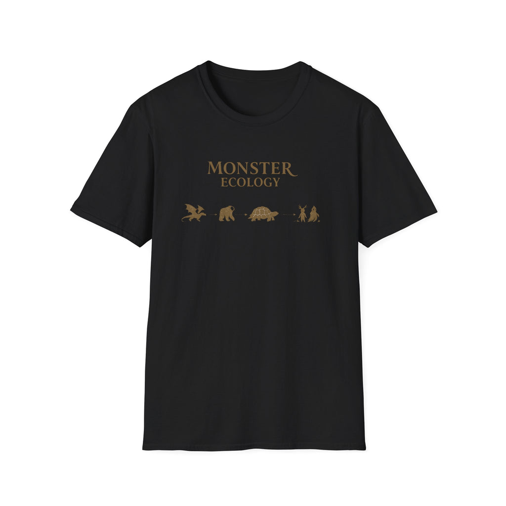Monster Ecology T-Shirt - Cute Monster Silhouette Animal Conservation Tee