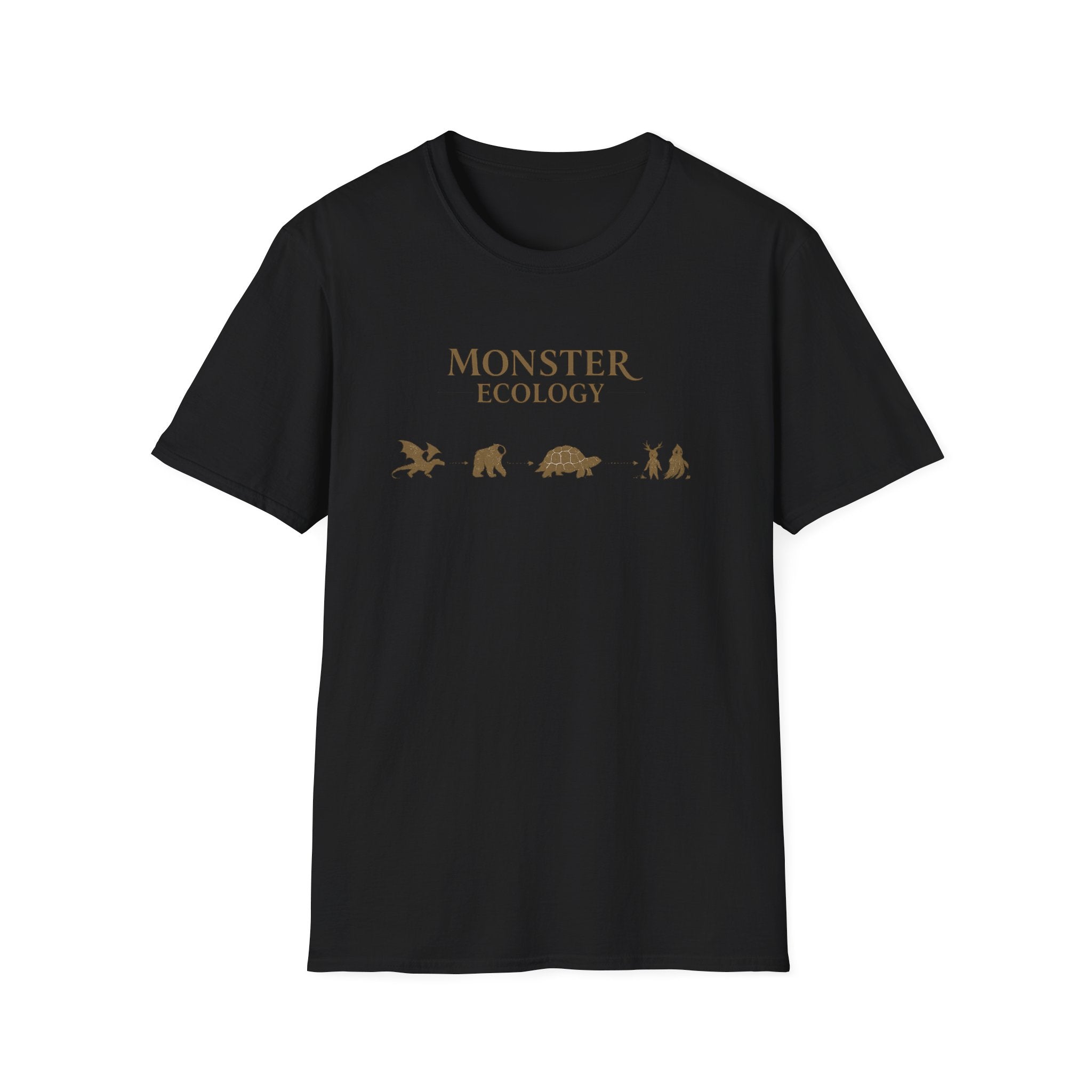 Monster Ecology T-Shirt - Cute Monster Silhouette Animal Conservation Tee