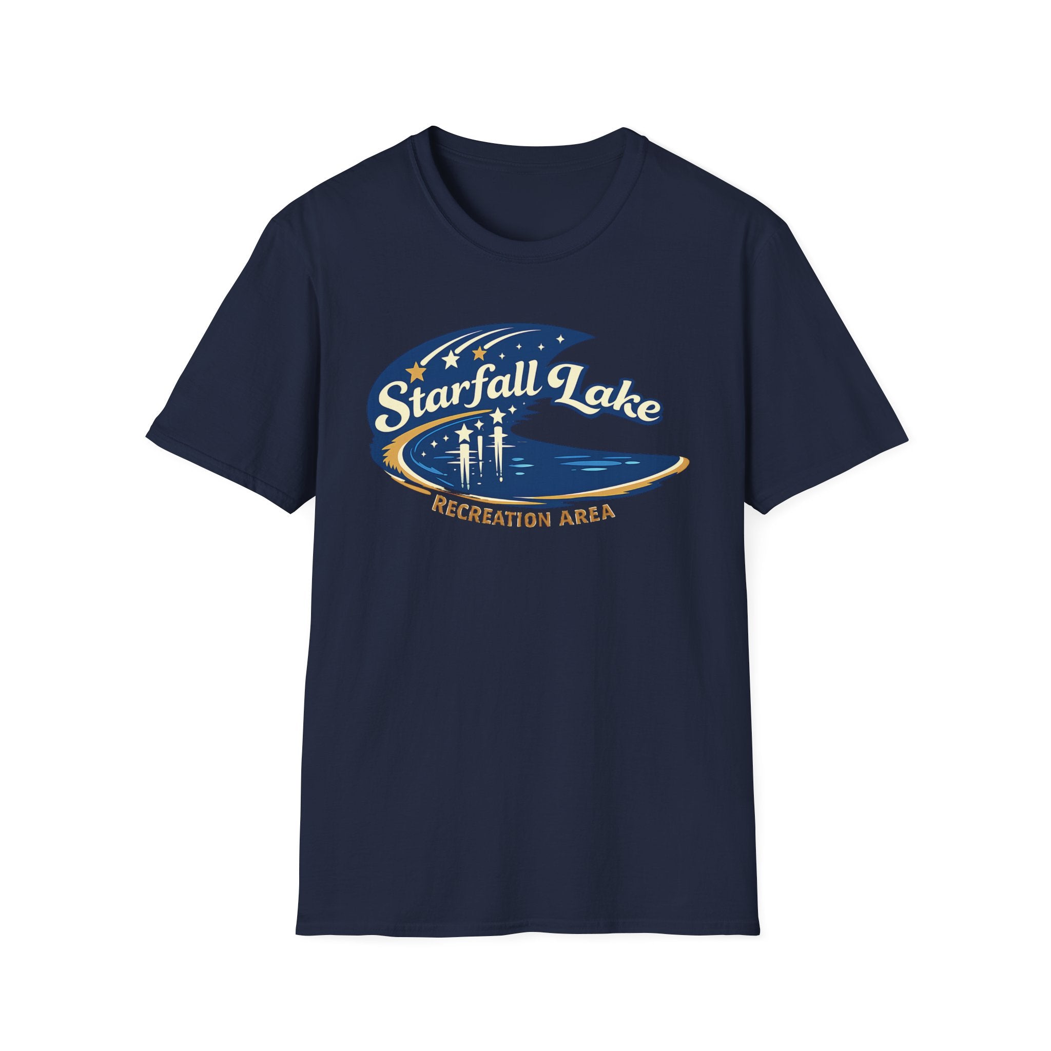 Starfall Lake T-Shirt - Retro Fantasy Recreation Area Tee