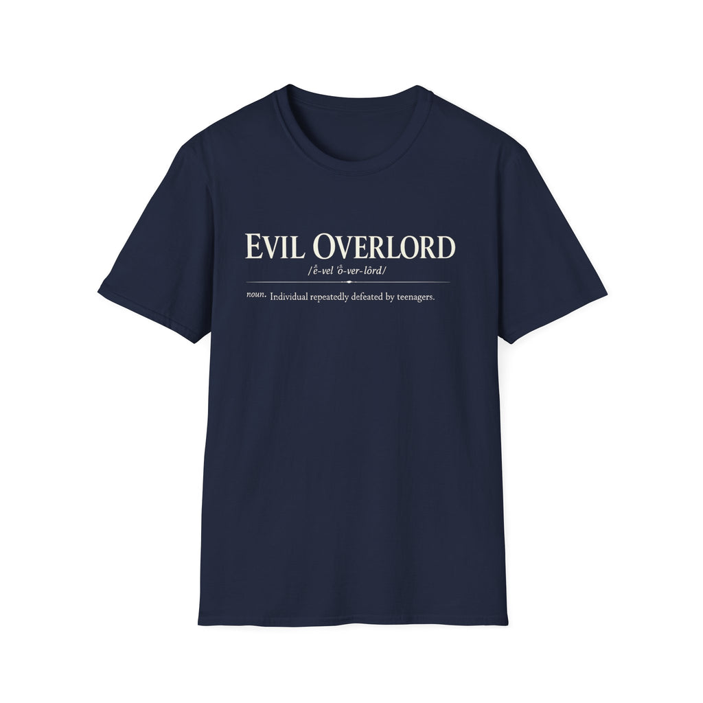 Evil Overlord Definition T-Shirt - Funny Sarcastic Geek Tee