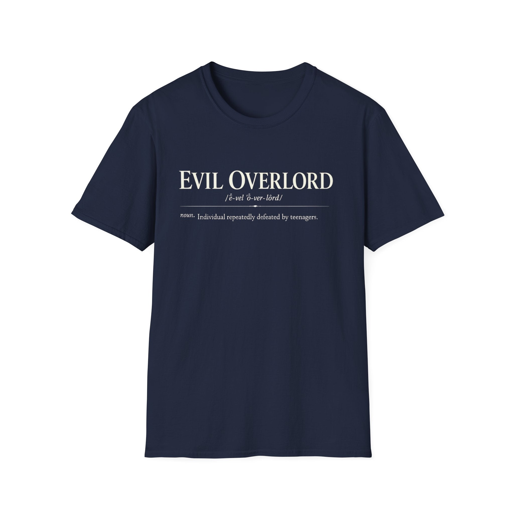 Evil Overlord Definition T-Shirt - Funny Sarcastic Geek Tee