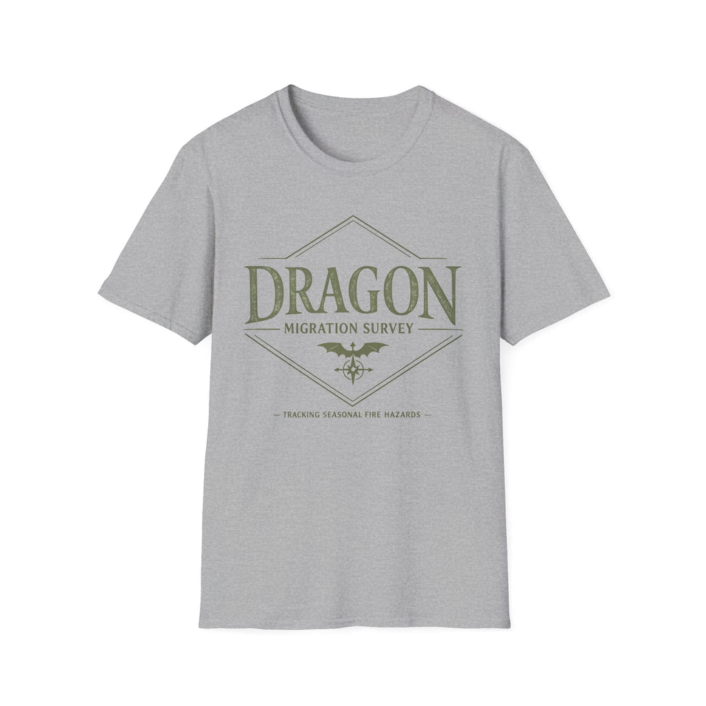 Dragon Migration Survey T-Shirt — Fantasy Nature Exploration Tee