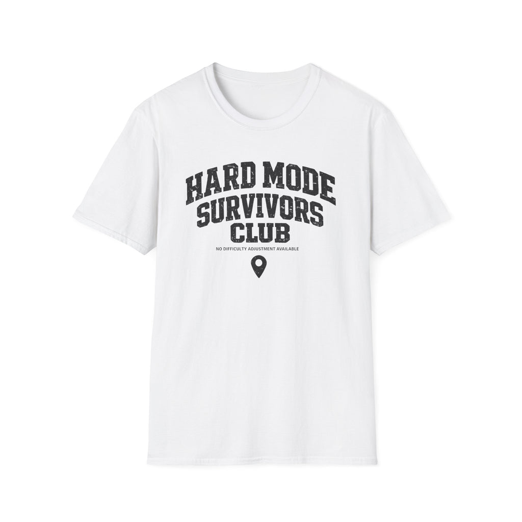 Hard Mode Survivors Club T-Shirt — Gamer Achievement Tee