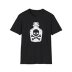 Poison Bottle Skull & Crossbones T-Shirt - Gothic Tee