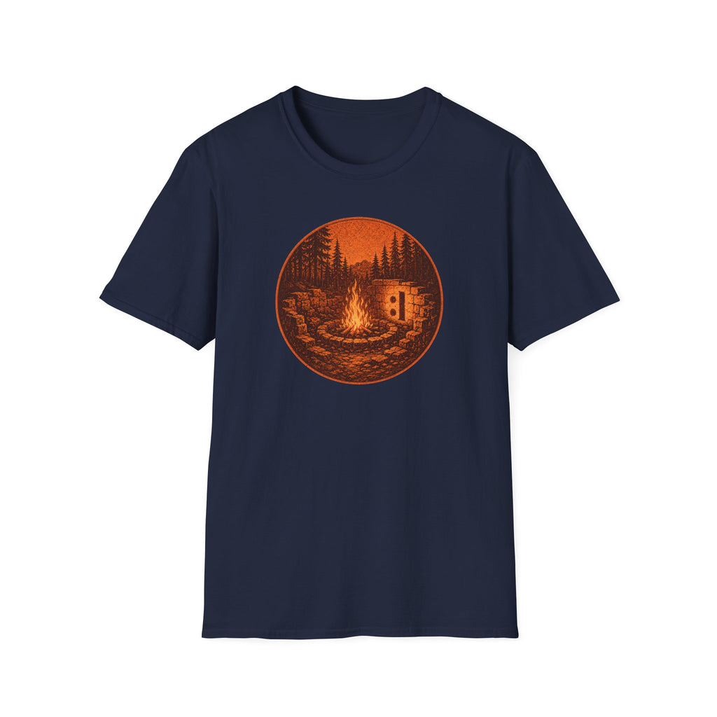 Campfire Ruins T-Shirt — Retro :| Shadow Bonfire Graphic