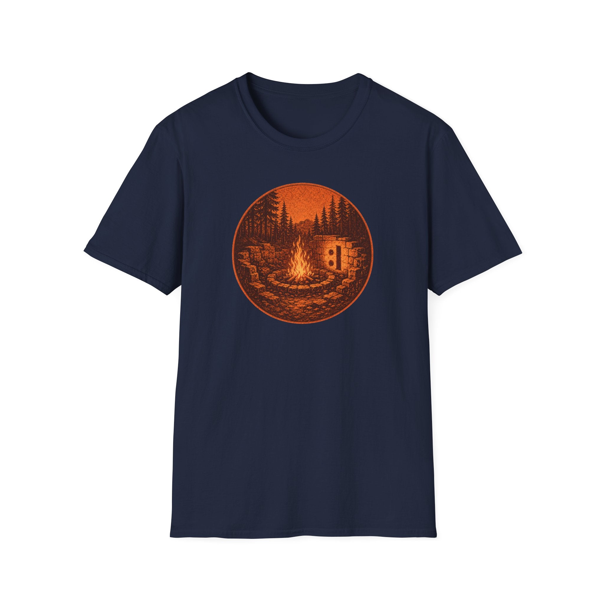 Campfire Ruins T-Shirt — Retro :| Shadow Bonfire Graphic