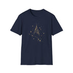 Sparkling Castle T-Shirt — Gold Fairy Tale Castle Graphic