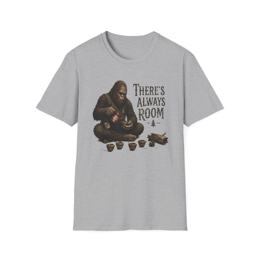 Bigfoot “There’s Always Room” T‑Shirt - Sasquatch Tea Party Tee