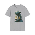 Stylish Imp Fantasy Artwork T-Shirt - Vintage Sketch Graphic Imp Holding Firefly Jar, Cute Tee