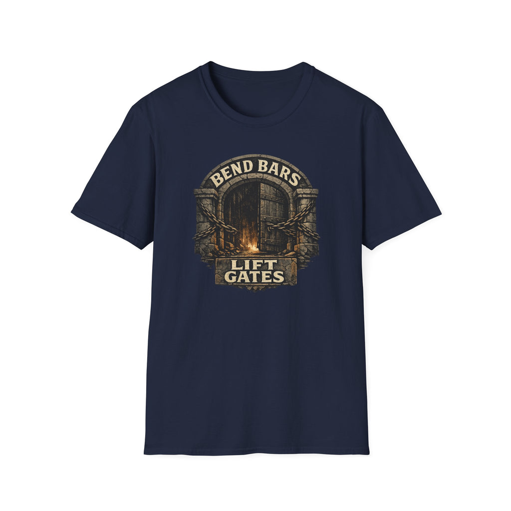 Bend Bars Lift Gates T-Shirt — Vintage D&D Tee