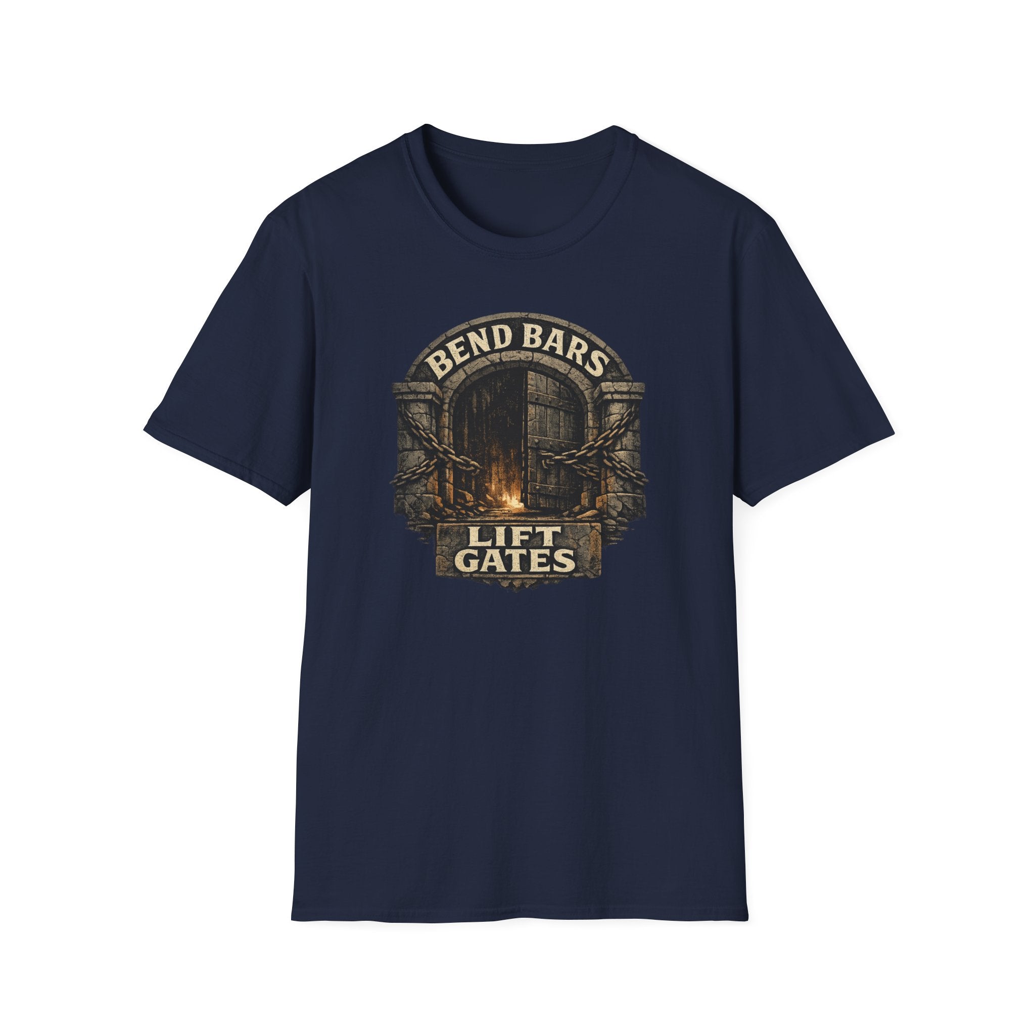 Bend Bars Lift Gates T-Shirt — Vintage D&D Tee