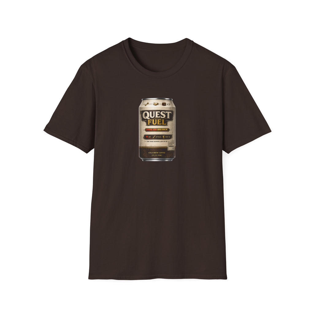 Quest Fuel Retro Cold Brew Coffee Graphic T-Shirt