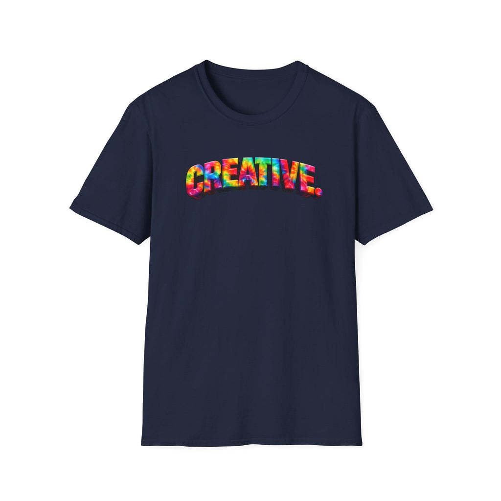 Creative Tie-Dye T-Shirt — Bold Rainbow Graphic Tee