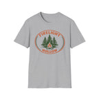Firelight Hollow T-Shirt - Campfire Forest Graphic Tee