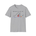 Never Give Up Shark T-Shirt - Gamer Addition