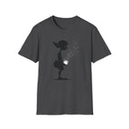 Cute Elf Firefly Jar Silhouette T‑Shirt - Whimsical Elf Graphic Tee