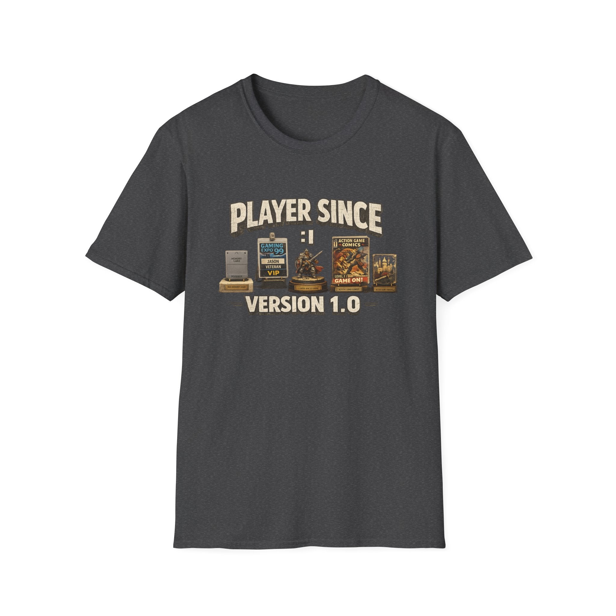 Player Since Version 1.0 T-Shirt — Retro Gamer Tee