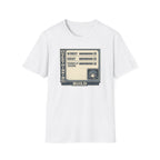 Overthinking Build Stat Screen T-Shirt - "Worry 10 / Doubt 10 / Staring at Ceiling 10"