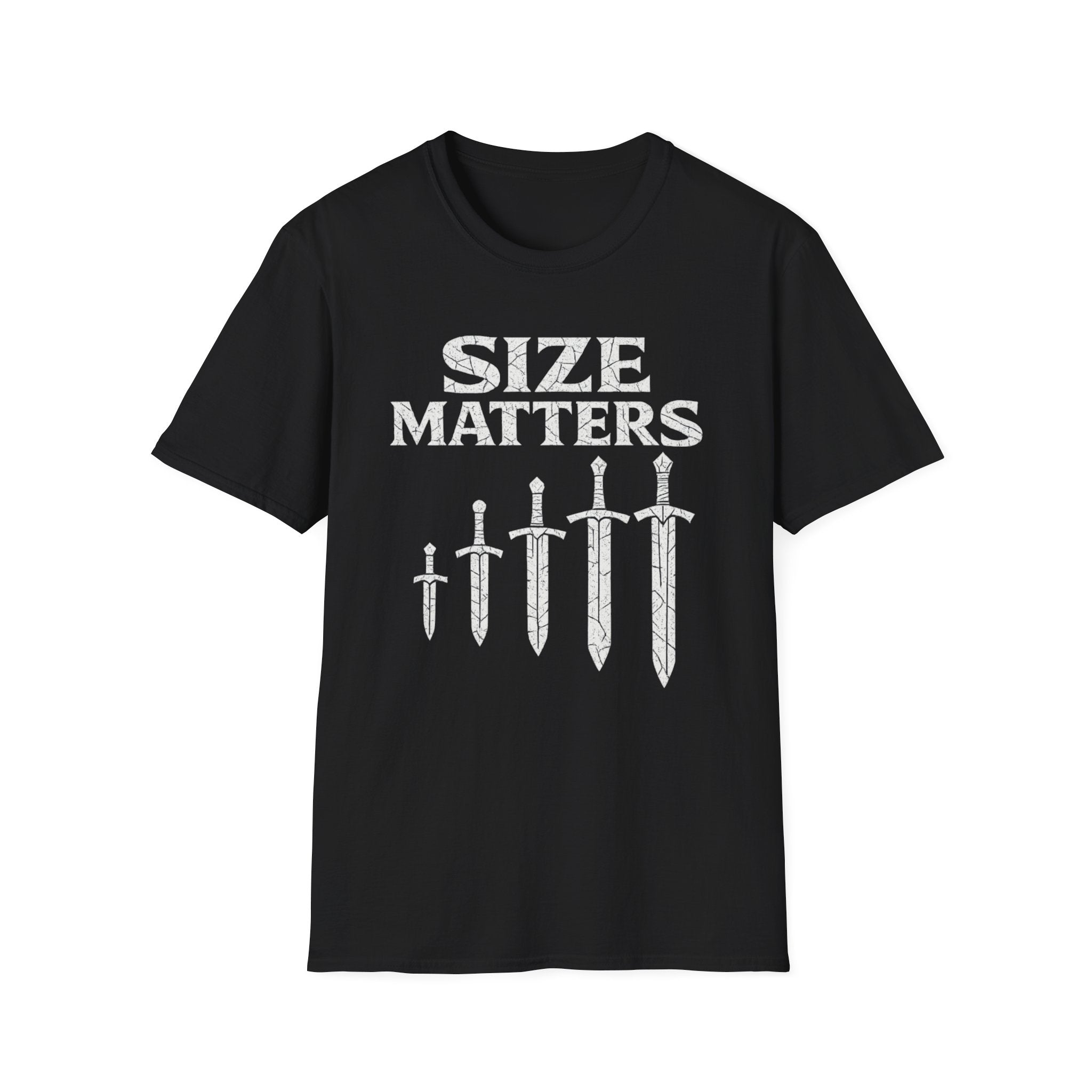 Size Matters Sword Graphic T-Shirt
