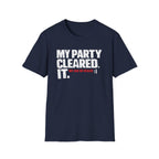 "My Party Cleared. We Had No Healer :|" Gamer RPG Victory T-Shirt