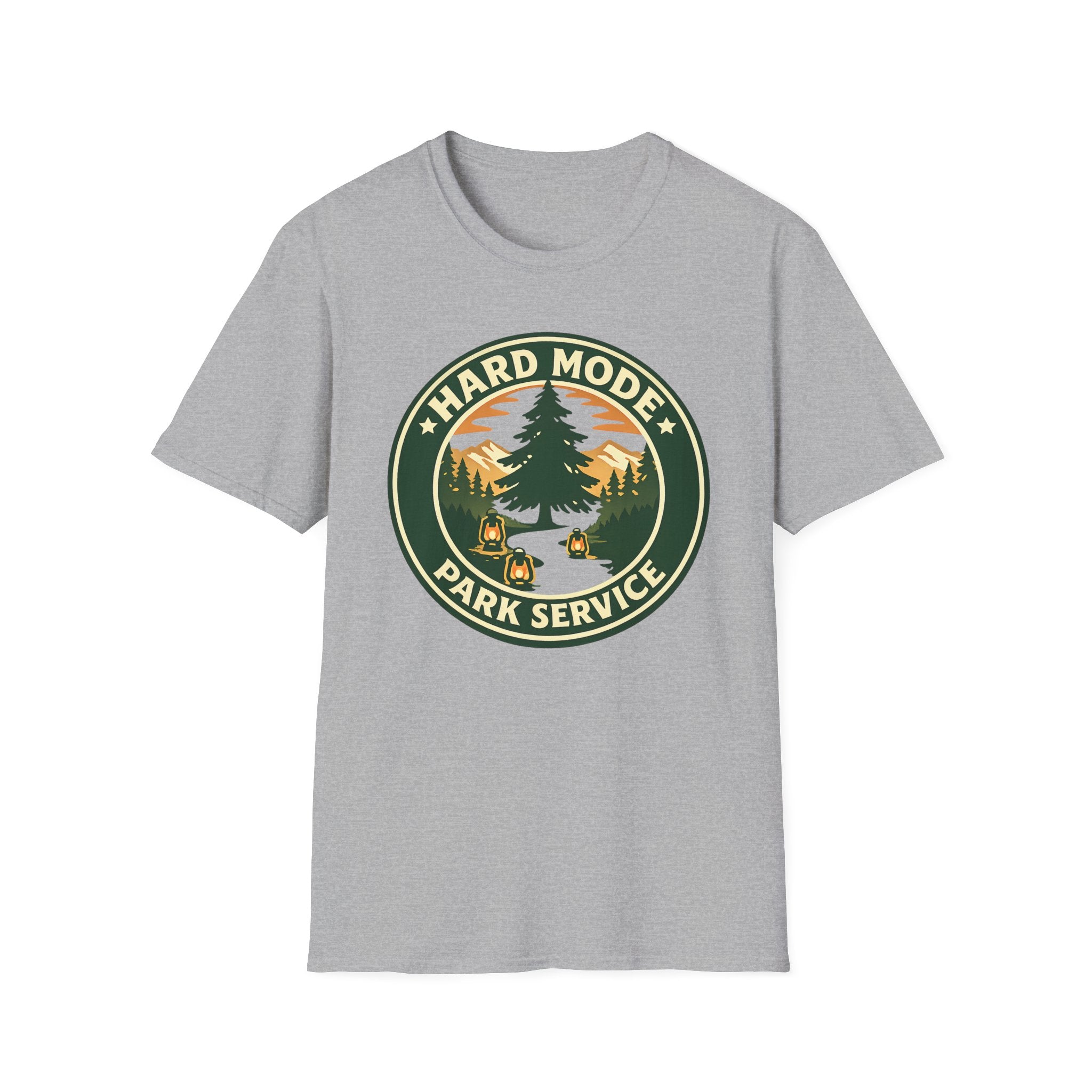 "Hard Mode Park Service" T-Shirt - Bold Graphic Tee