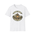 Hard Mode Field Guide T-Shirt - Vintage Lantern Mountain Fantasy Tee