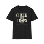 Check For Traps T-Shirt - Funny Retro Adventure Graphic Tee
