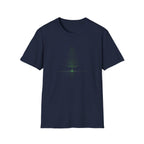 Minimal Pine Tree T-Shirt — Reflection Silhouette Tee