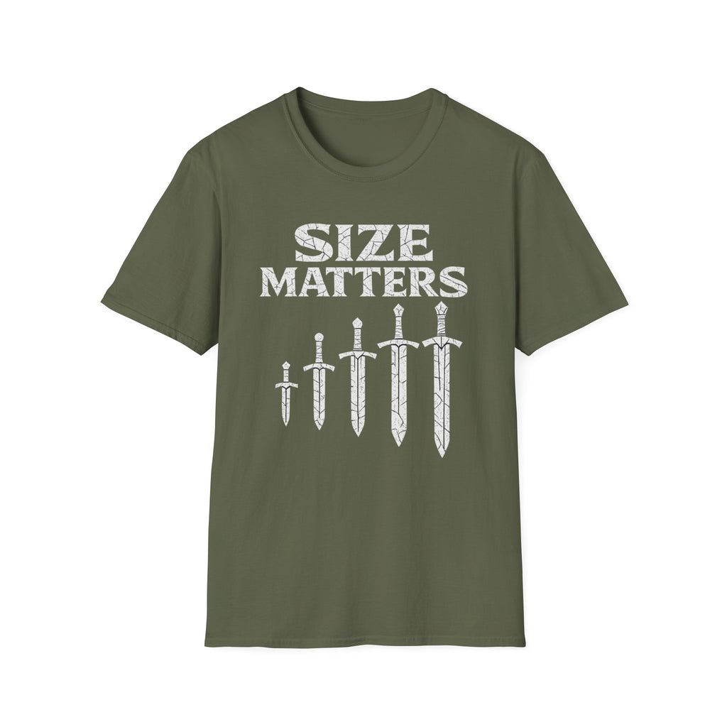 Size Matters Sword Graphic T-Shirt