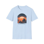 'Waiting For Signal' Astronaut Graphic T-Shirt - Retro Radio Sunset