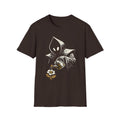 Hooded Figure Watering Flower Graphic T-Shirt (Flatwoods Monster Tee)