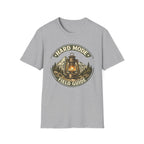 Hard Mode Field Guide T-Shirt - Vintage Lantern Mountain Fantasy Tee