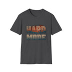 Hard Mode Retro Distressed T-Shirt - Vintage Stripes Gamer/Grind Motivational Tee