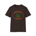 Firelight Hollow T-Shirt - Campfire Forest Graphic Tee