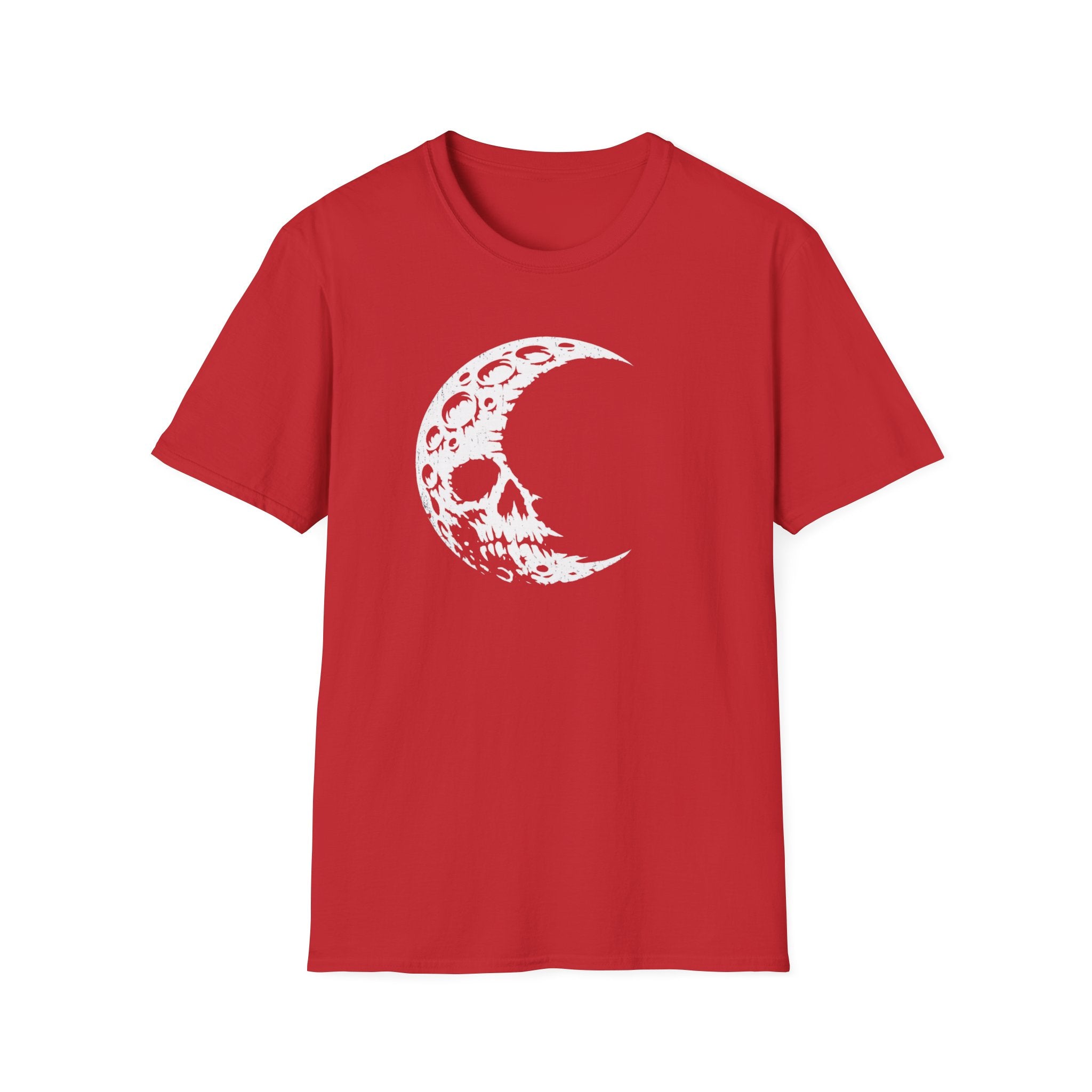 Crescent Skull Moon T-Shirt - Gothic Lunar Graphic Tee