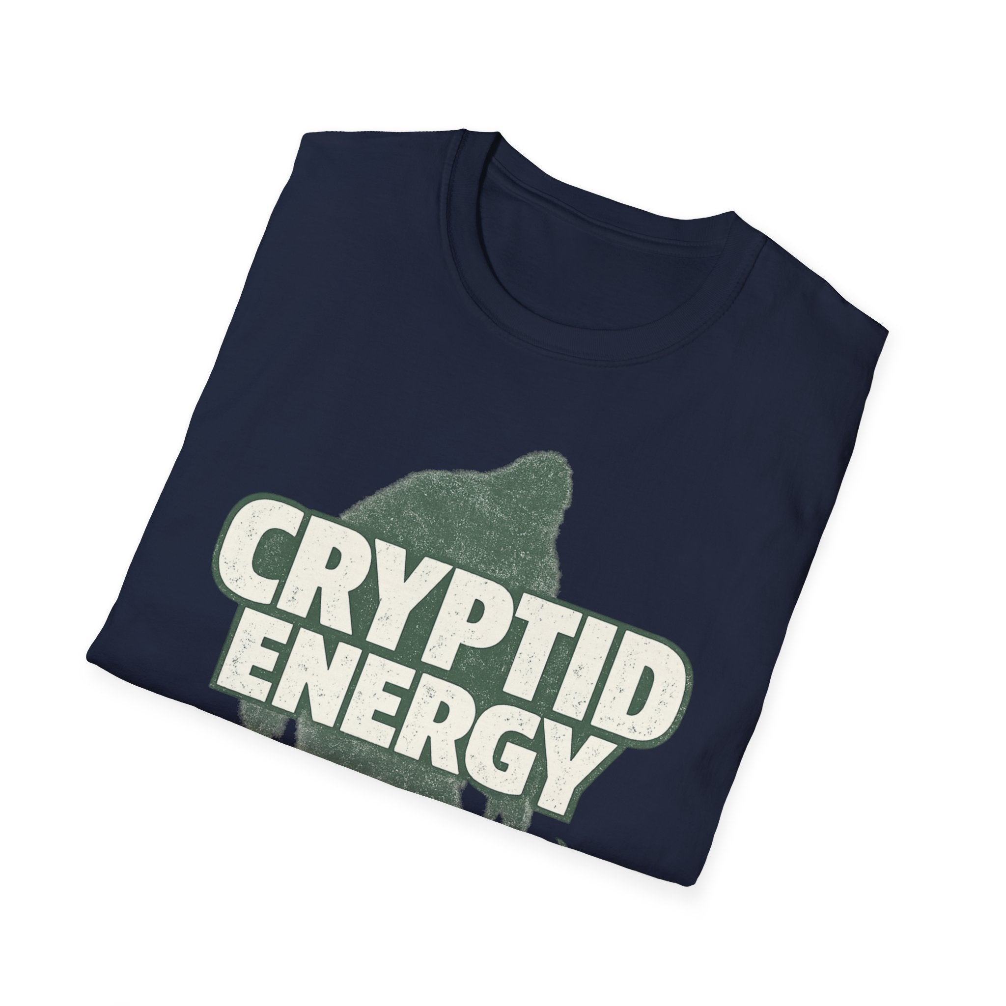 Cryptid Energy Bigfoot Forest Graphic T-Shirt