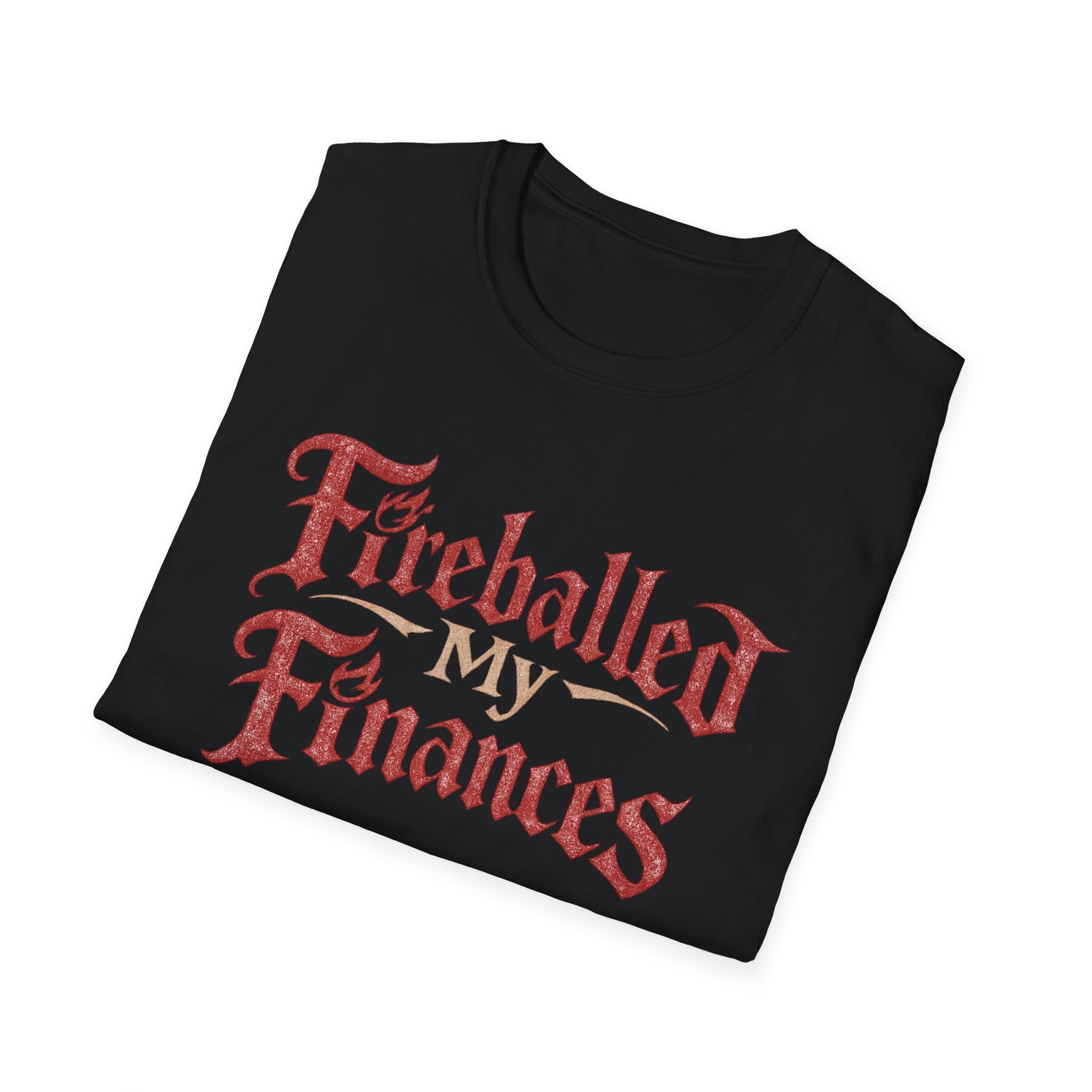 "Fireballed My Finances" Funny Role Play Gaming T-Shirt