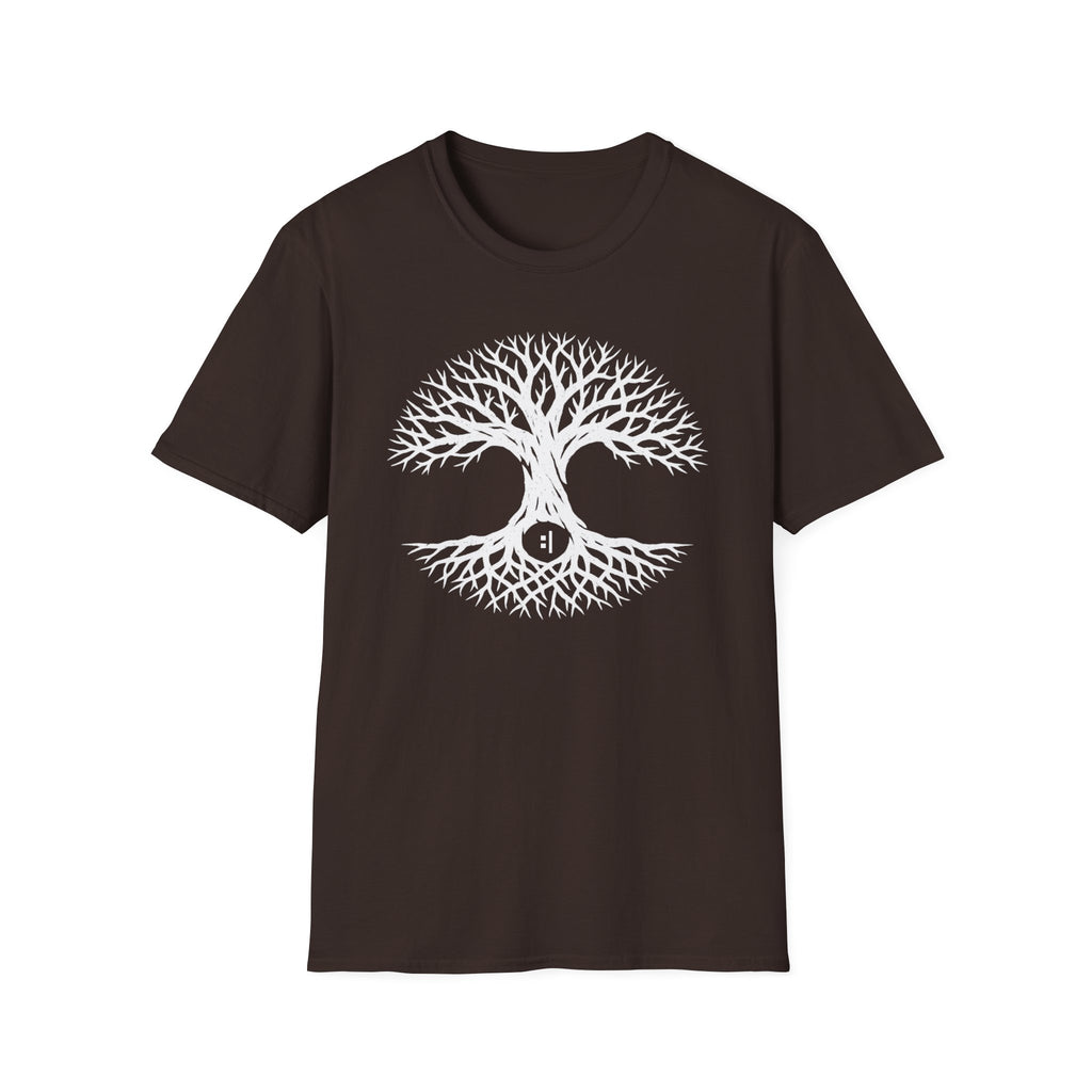 Tree of Life T-Shirt – White Woodland Roots Graphic Tee