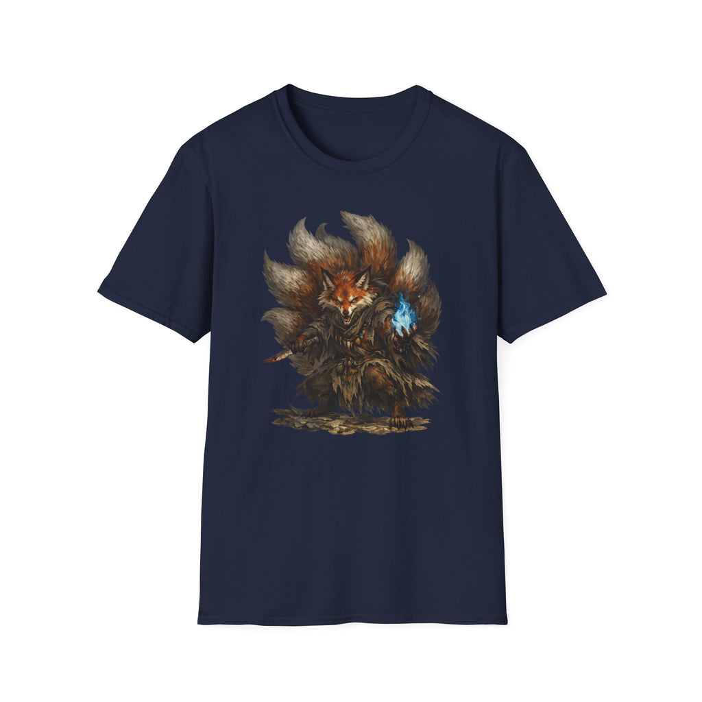 Nine‑Tailed Mystic Fox Graphic T-Shirt