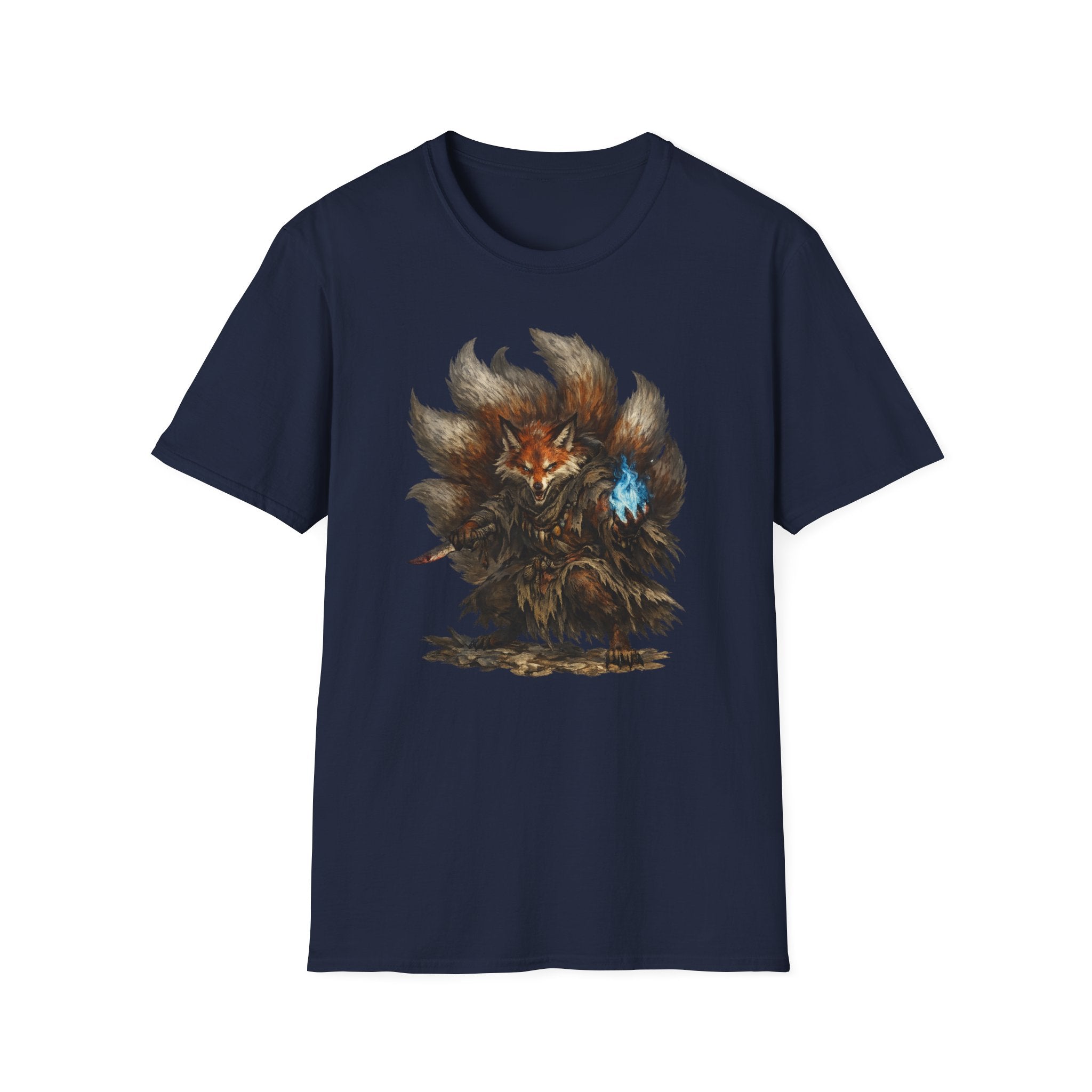 Nine‑Tailed Mystic Fox Graphic T-Shirt