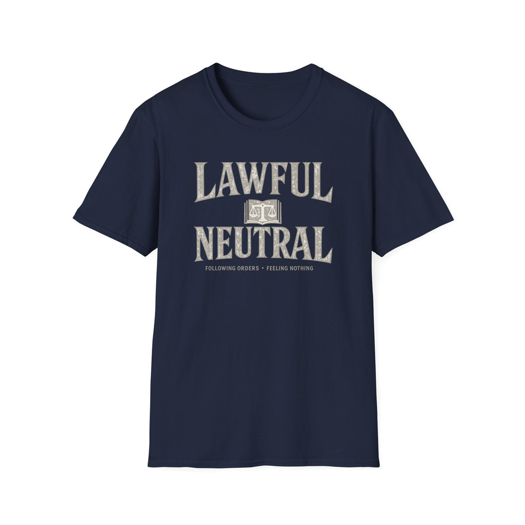 Lawful Neutral T-Shirt – RPG Alignment Tee with Scales Graphic