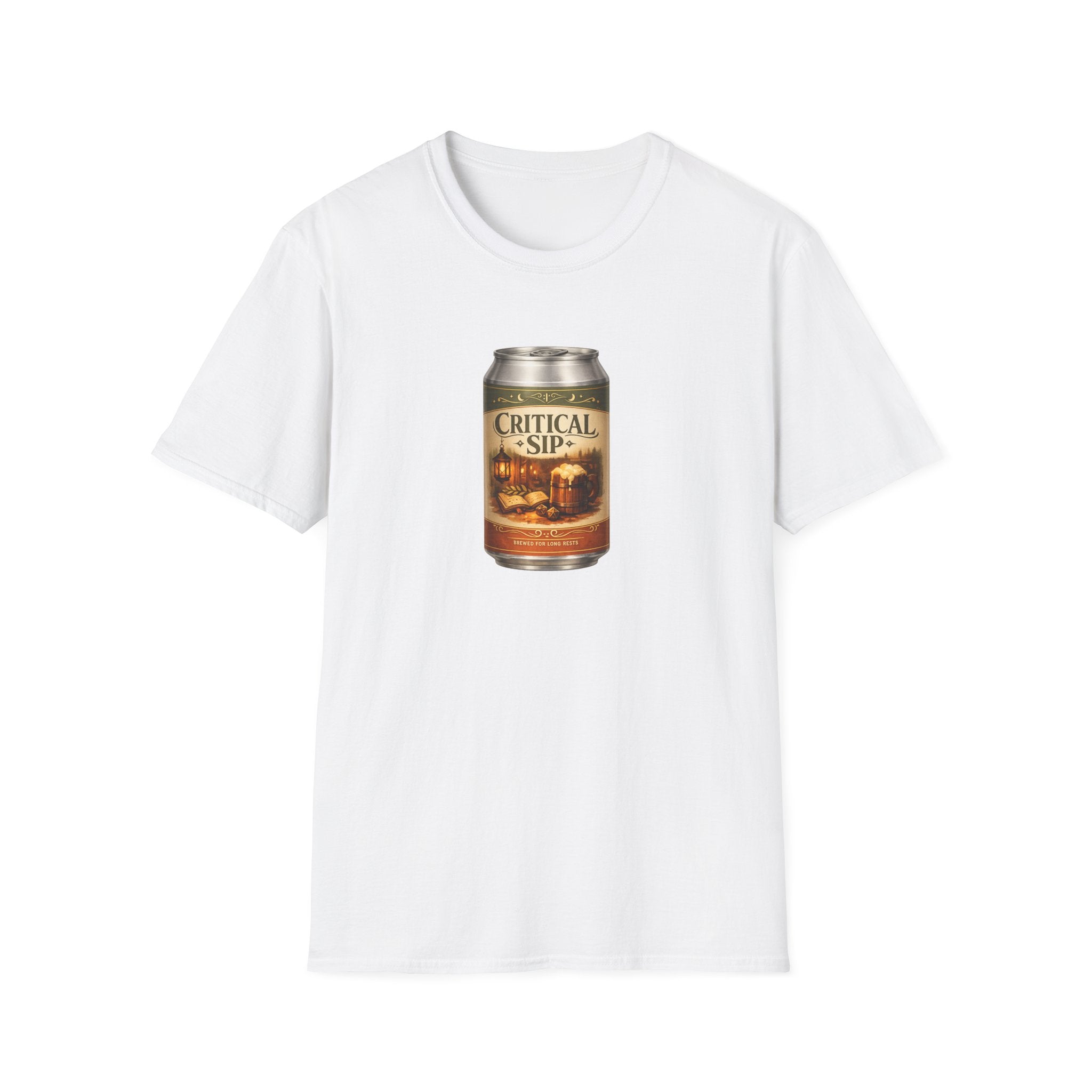 Critical Sip T-Shirt - Retro Graphic Parody Beer Tee