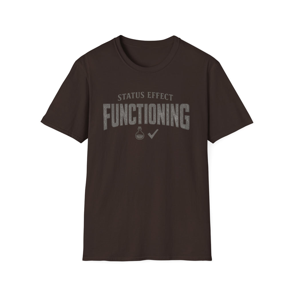 “Status Effect Functioning” Casual Graphic T-Shirt