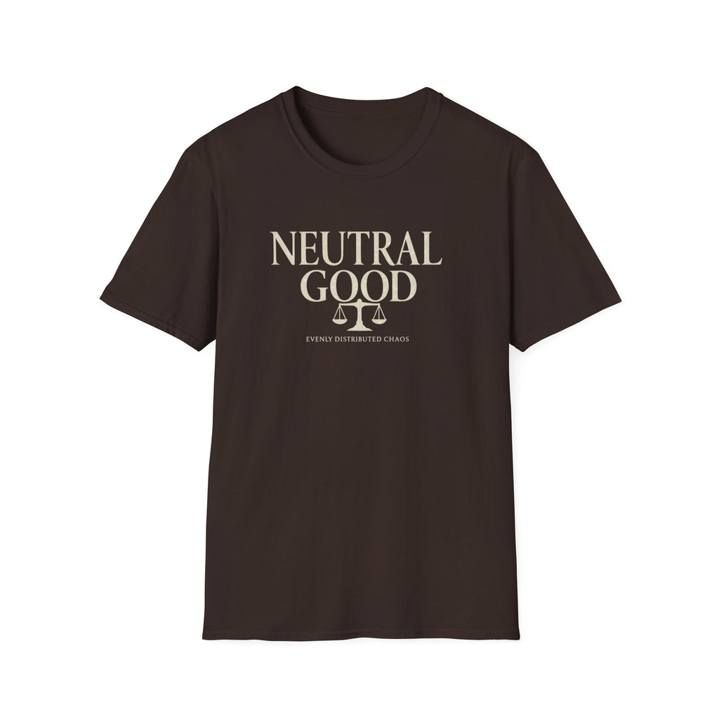 Neutral Good T-Shirt — 'Evenly Distributed Chaos' D&D Alignment Shirt